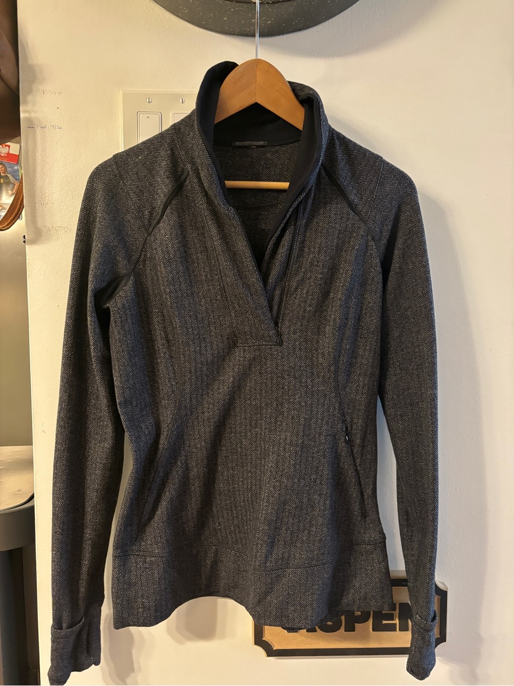 lululemon athletica Charcoal Gray Half-Zip Turtleneck Sweater